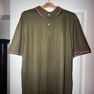 Tommy Hilfiger Olive Polo Shirt for Men